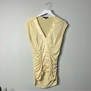 Yellow Ruched Blouse / Size S